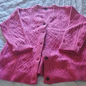 True Pink Boyfriend Styled Cardigan